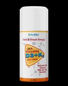 Vitamin D3+K2 5000 (3oz)Sunshine Cream, Fades Bruises