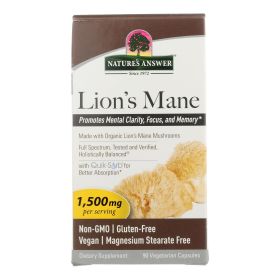 Nature's Answer - Lion's Mane Veg Capsules - 1 Each-90 Ct