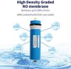 HUINING RO Membrane Residential Reverse Osmosis Membrane Water Filter Cartrige Replacement for Home Drinking Water Filtration System Household Under S